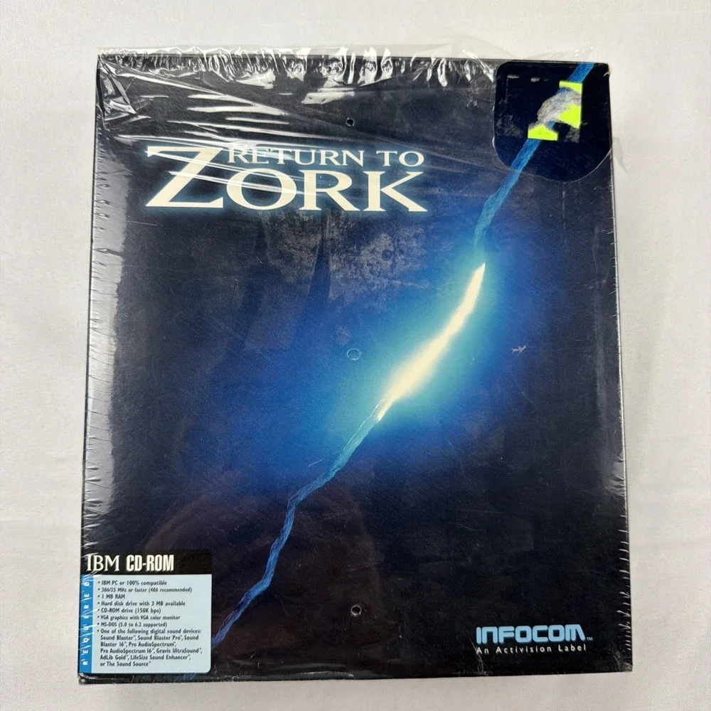 VINTAGE Return To Zork 1990s BIG BOX IBM CD ROM Game